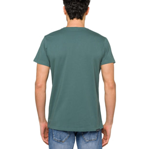 T-shirt in cotone 150 gr Hot Buttered Tikisurf Verde Chiaro