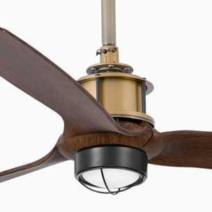 JUST FAN M LED Ventilador oro viejo/madera DC