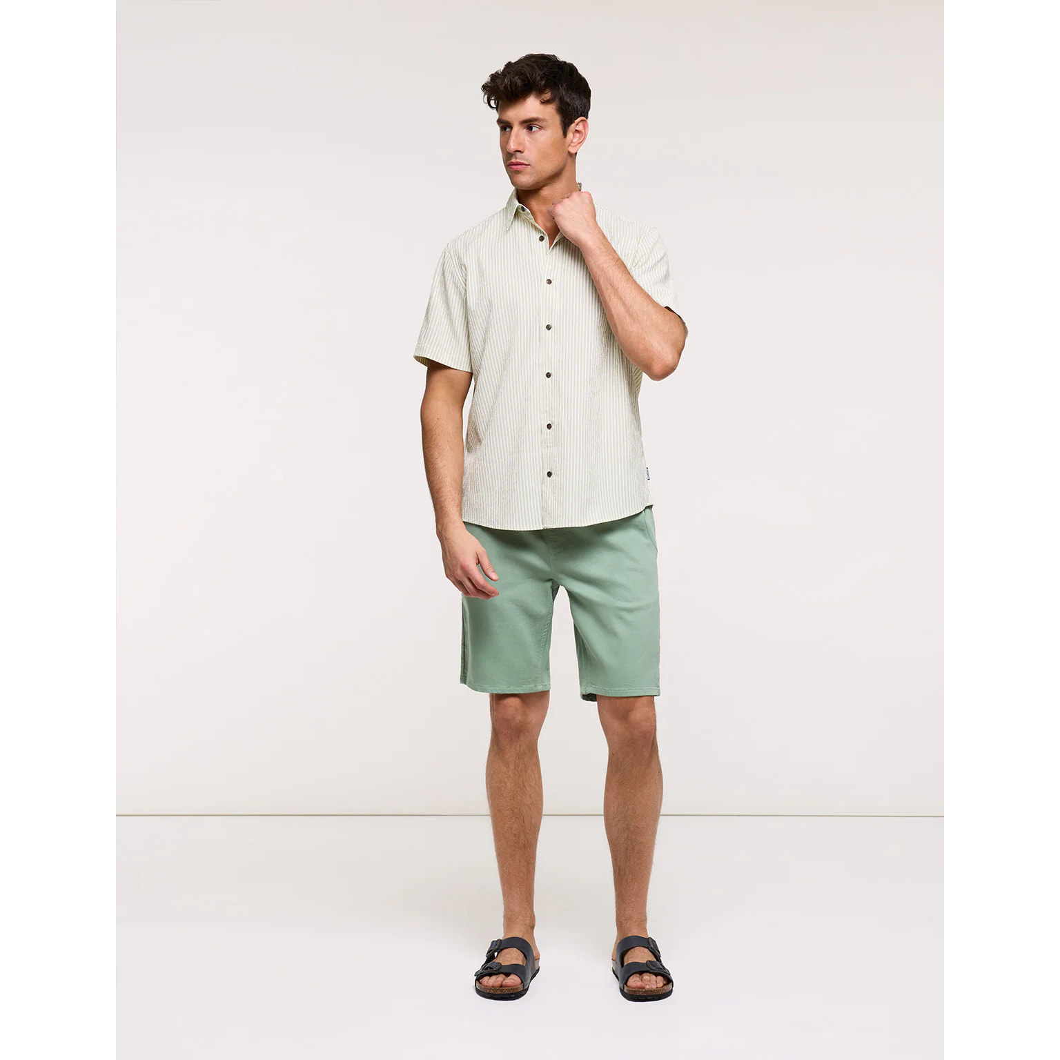 Camisa Manga Corta Verde - Tamesis