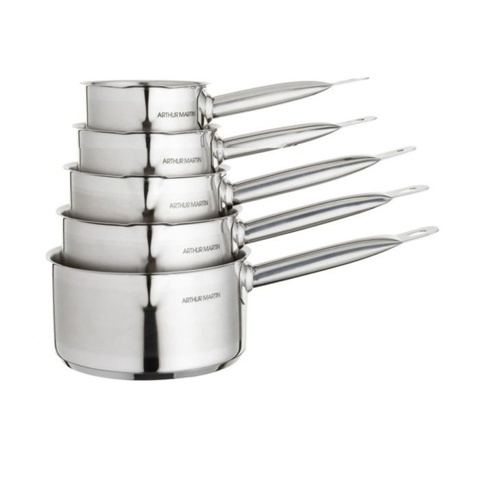 Set de 5 casseroles (gamme professionnelle)