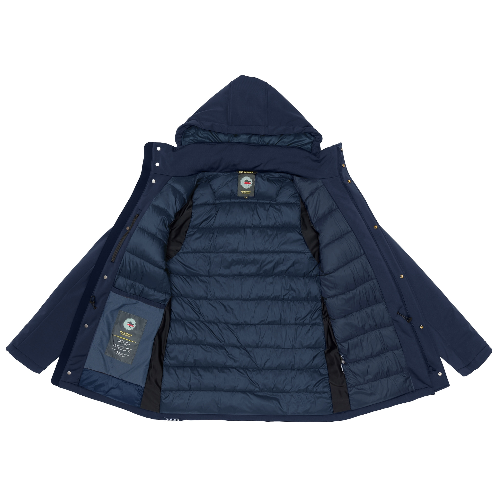 Giacca Hot Buttered termica impermeabile Nusakan blu navy.