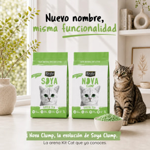 Kit Cat Arena Eco Nova - Green Tea 7 L Arena para gatos