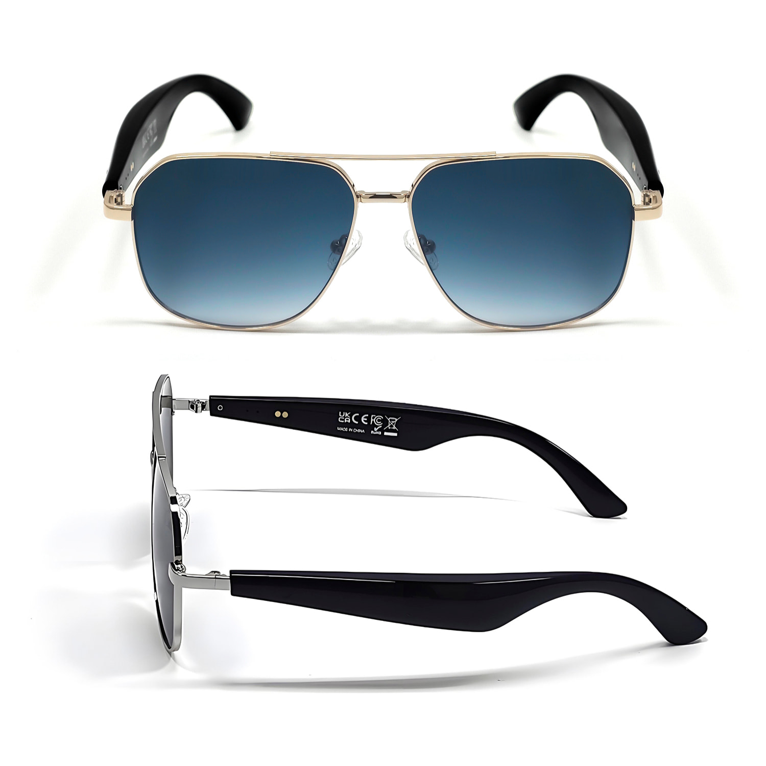 Gafas AI GY-100, traducción automática de +100 idiomas, agente AI, reproducción músical.