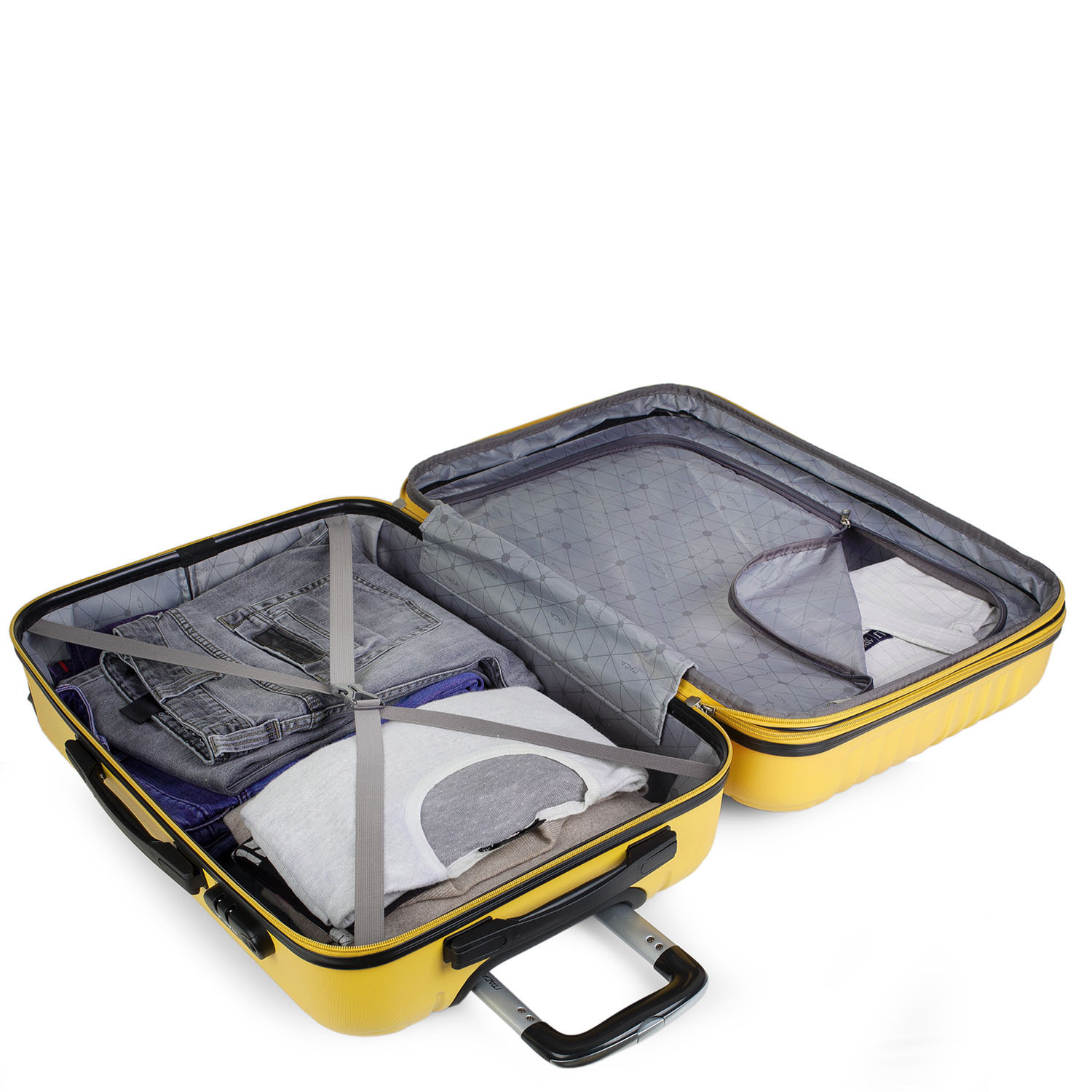 Maleta Itaca Sevron Set 2 Unidades Amarillo