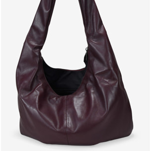 Bolso bandolera burdeos grande y blando