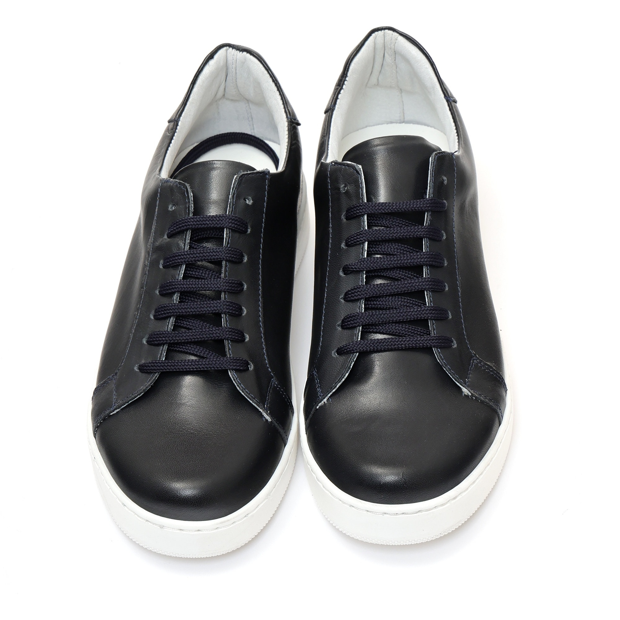 Sneakers stringate in pelle di vitello
