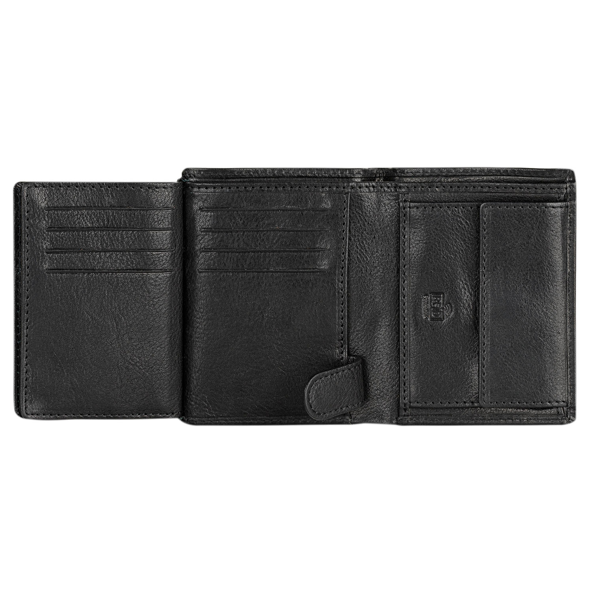 Cartera Hombre Piel Jaslen Hannover Negro
