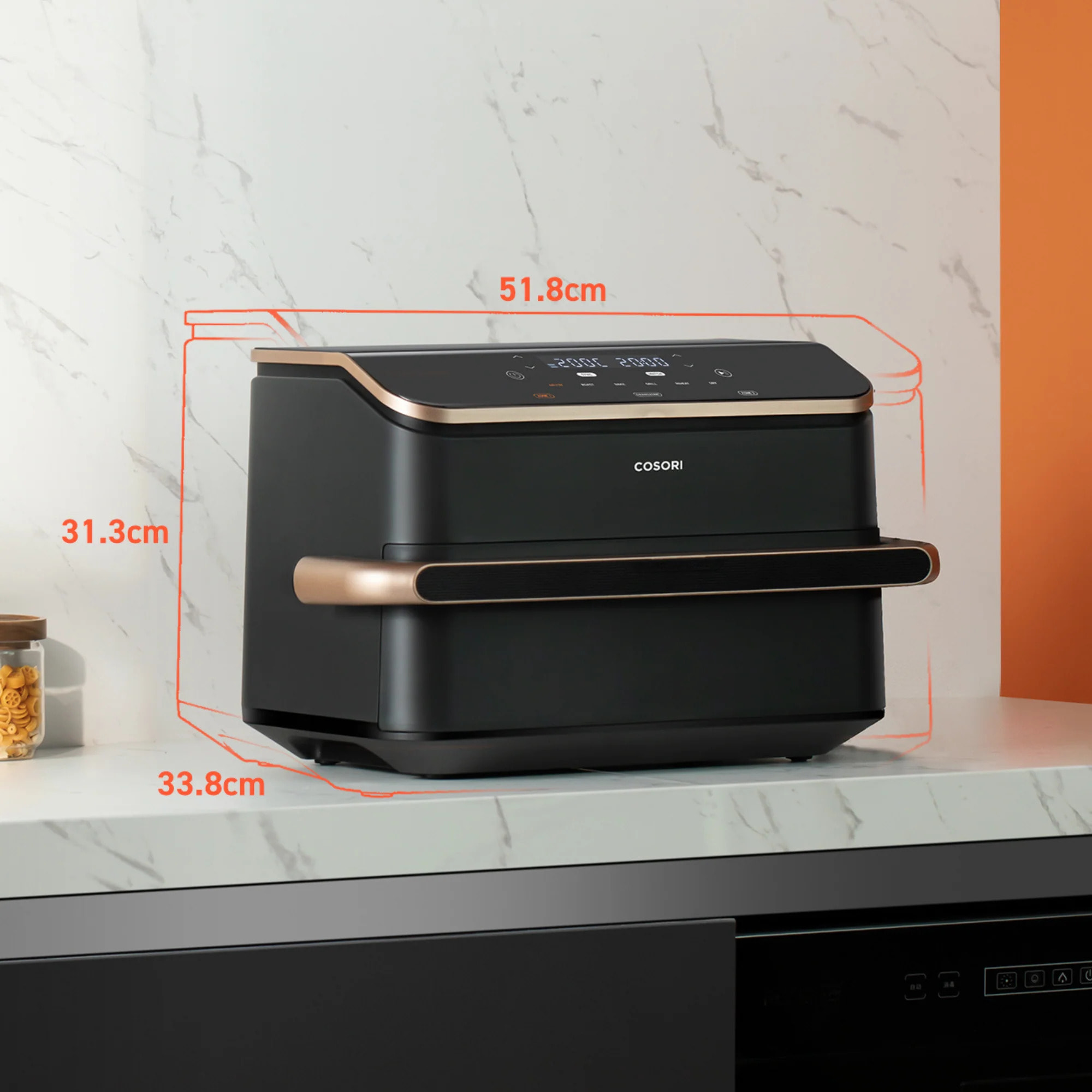 COSORI - Freidora de aire Dual Blaze Twinfry™ Chef Edition con capacidad 10L