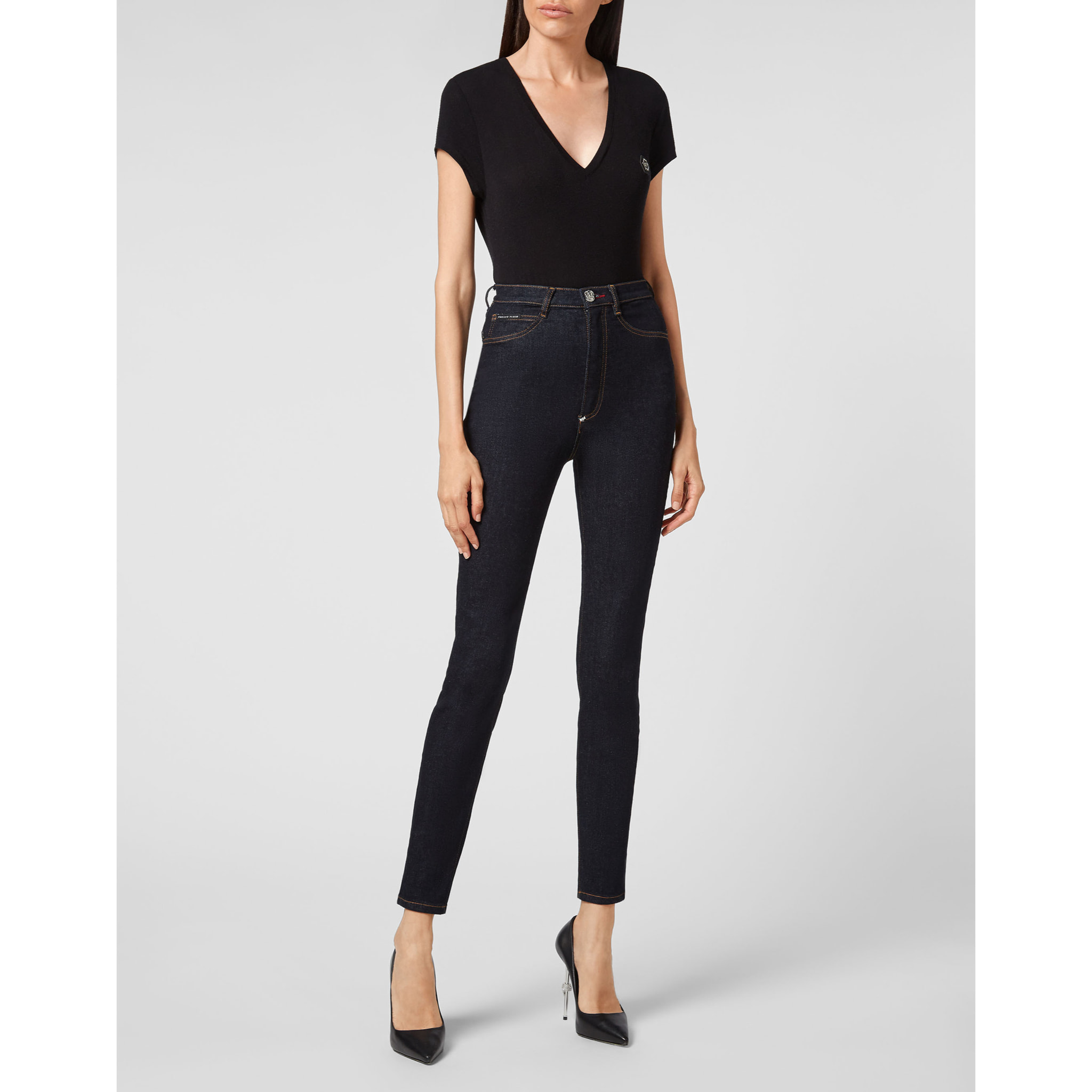 PHILIPP PLEIN Super High Waist Jegging ICONIC PLEIN