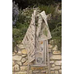 Torchon lin Les herbes