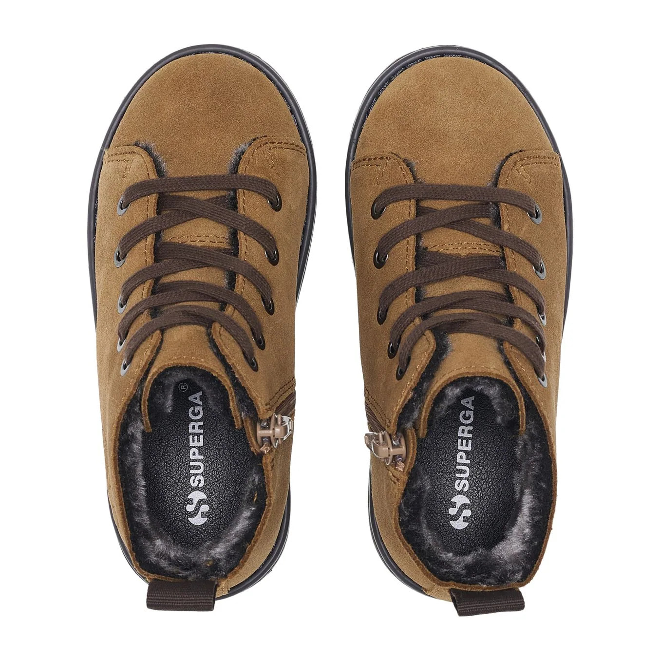 Superga - Stivaletti Bambino/a Beige - 3008 KIDS LACE-UP BOOT SUEDE