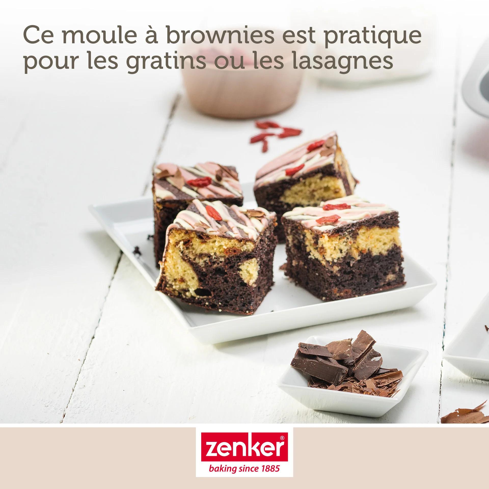 Lot de 2 moules à brownies 27 x 26 cm Zenker Special Creative