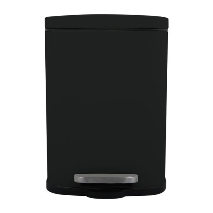 Poubelle à pédale Acier AKIRA 12L Noir mat Spirella
