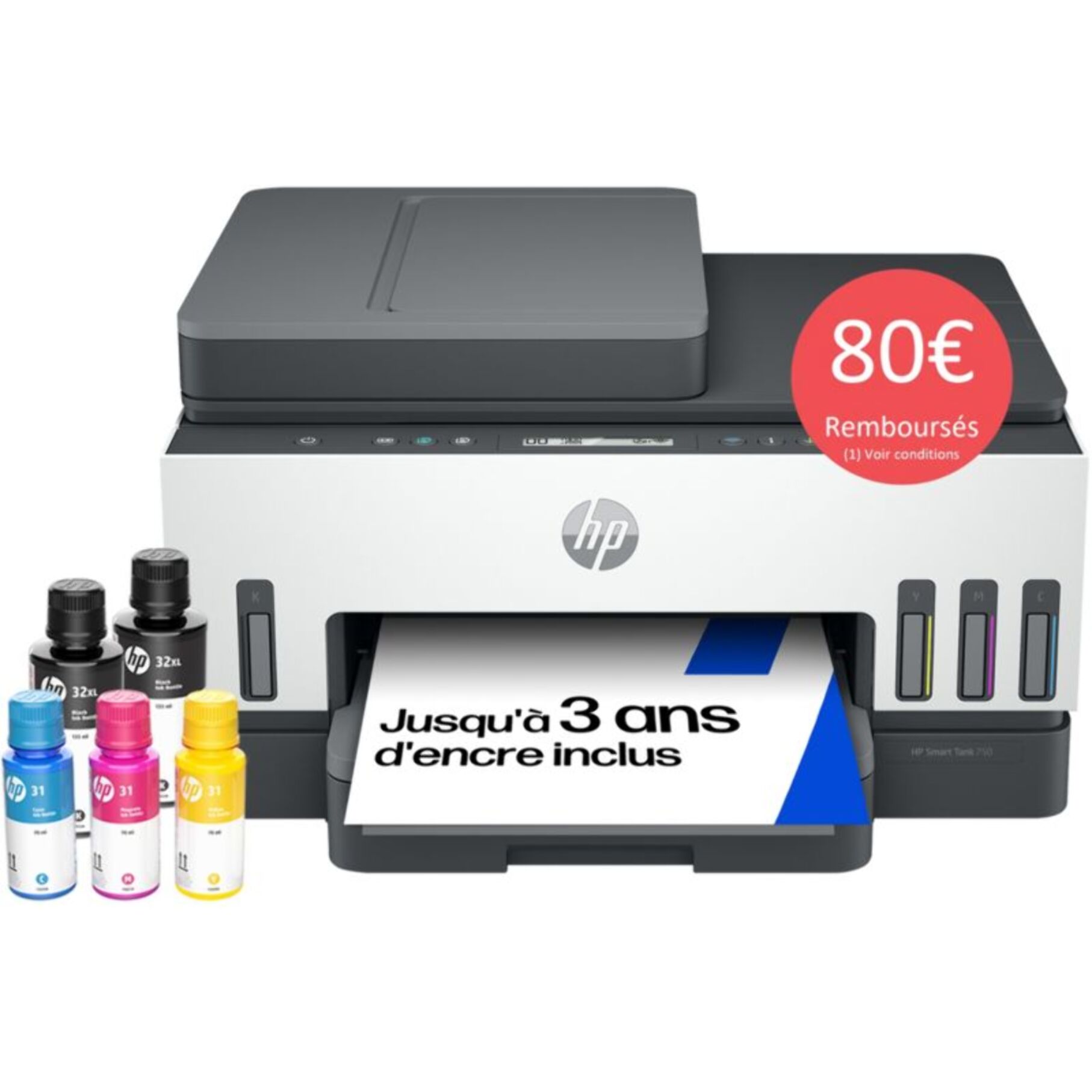 Imprimante jet d'encre HP Smart Tank 7306