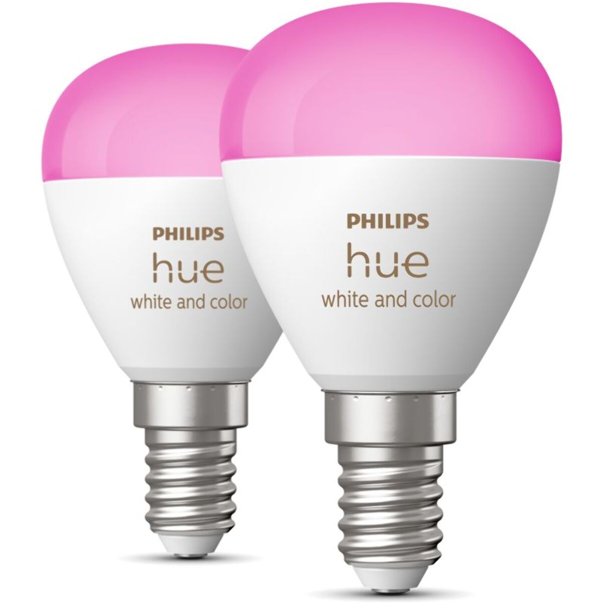 Ampoule LED connectée PHILIPS HUE W&C E14 Luster x2 5.1W