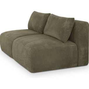 Canapé convertible 3 places en velours côtelé - JASPER