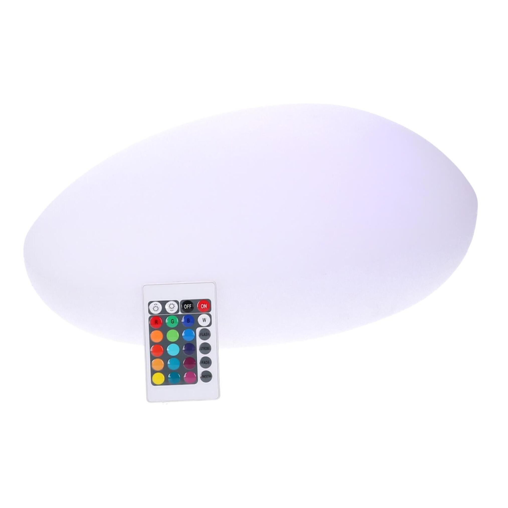 Lampada led in plastica ricaricabile sasso multicolor cm51x37h20