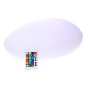 Lampada led in plastica ricaricabile sasso multicolor cm51x37h20