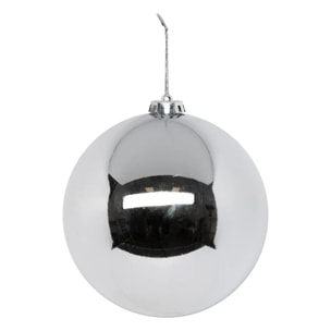 Boule de Noël maxi 150mm argent
