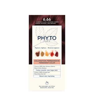 Kit Coloration - Coloration Permanente 6.66 Chatain Clair Cerise Intense