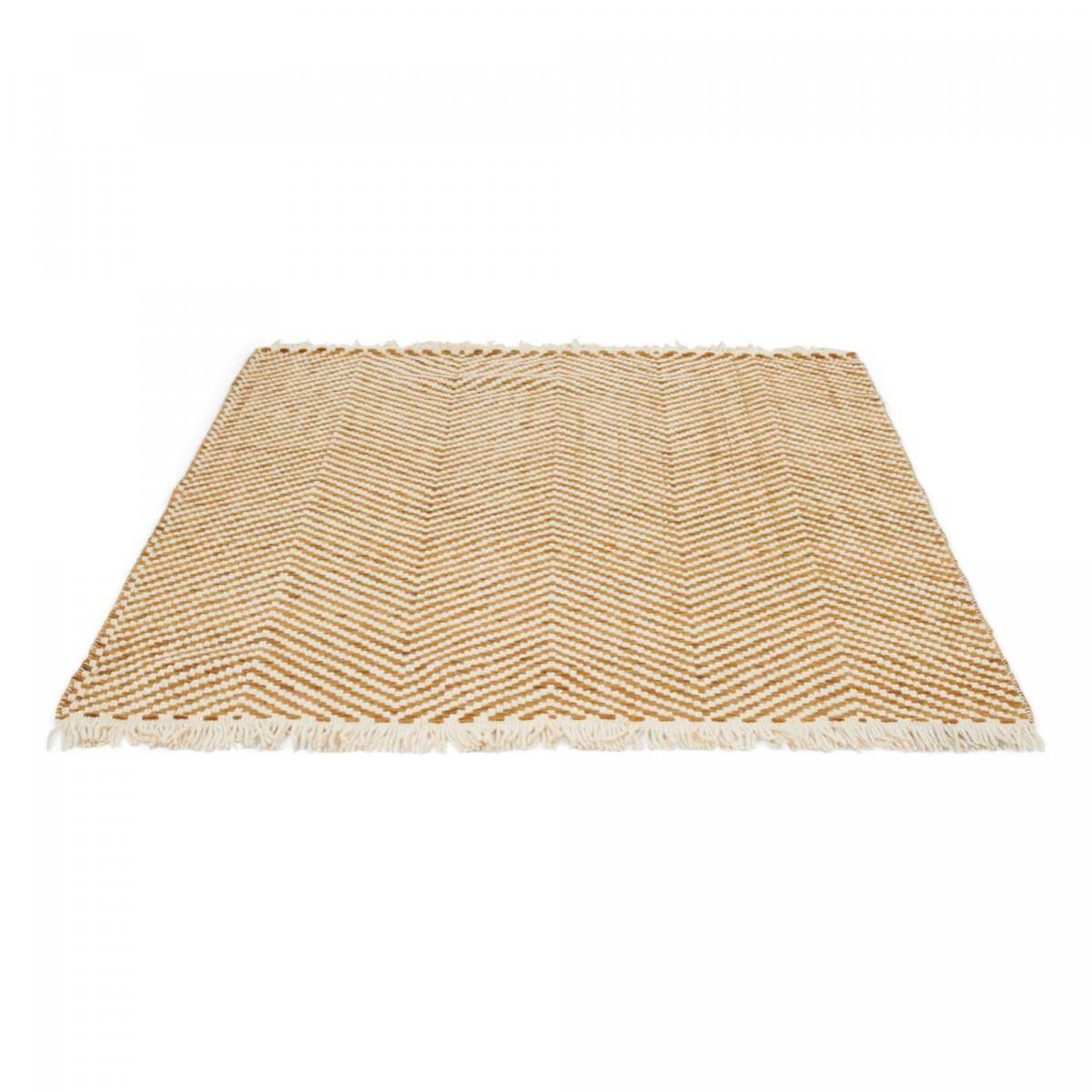 Tapis kilim tissé en laine motif simple DEGU