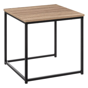Lot de 2 tables gigognes "Aliaj" effet chêne naturel