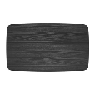 Table rectangulaire 6 personnes en bois noir 150 cm - Oman