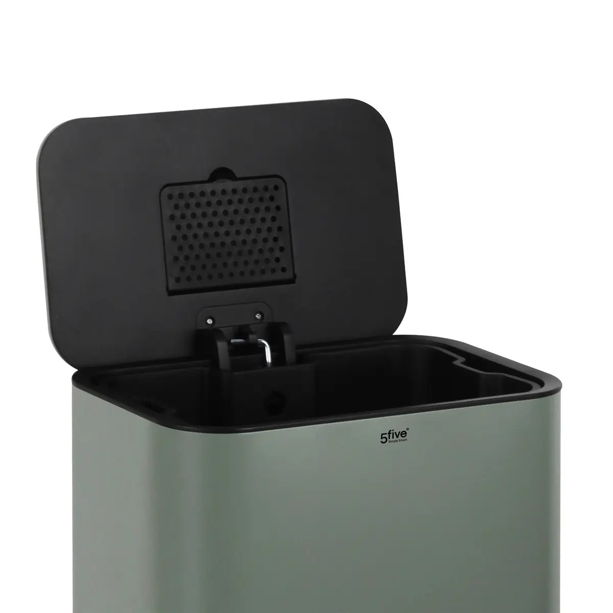 Poubelle rectangulaire à pédale Delta 30L vert