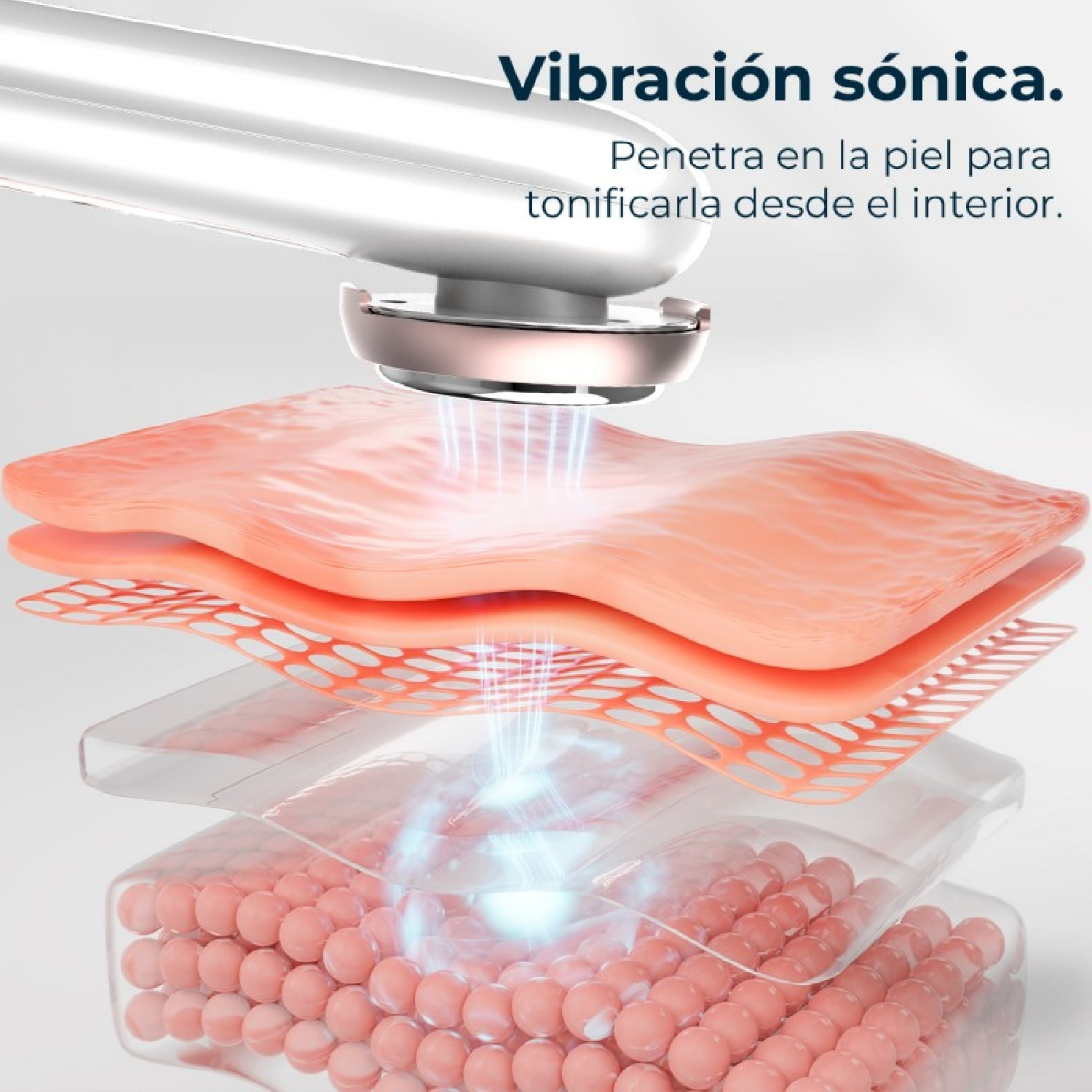 Masajeador facial Bamba FaceCare LightSonic, 3 Modos, Tecnología Iónica, Tecnolo