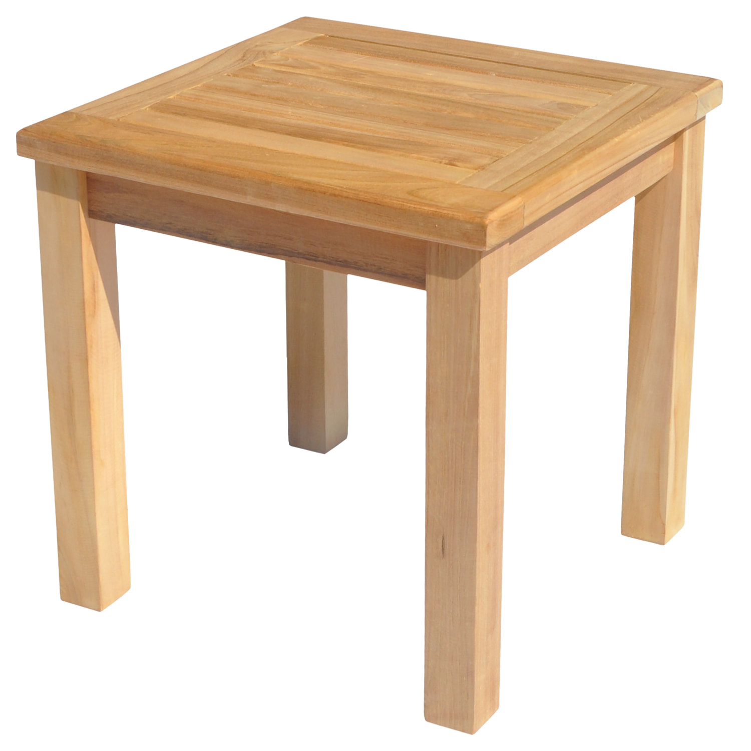 Table d'appoint carrée en teck massif 45cm JAVA