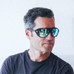 Gafas de sol OCEAN MAUI - montura negra / lentes Revo azules