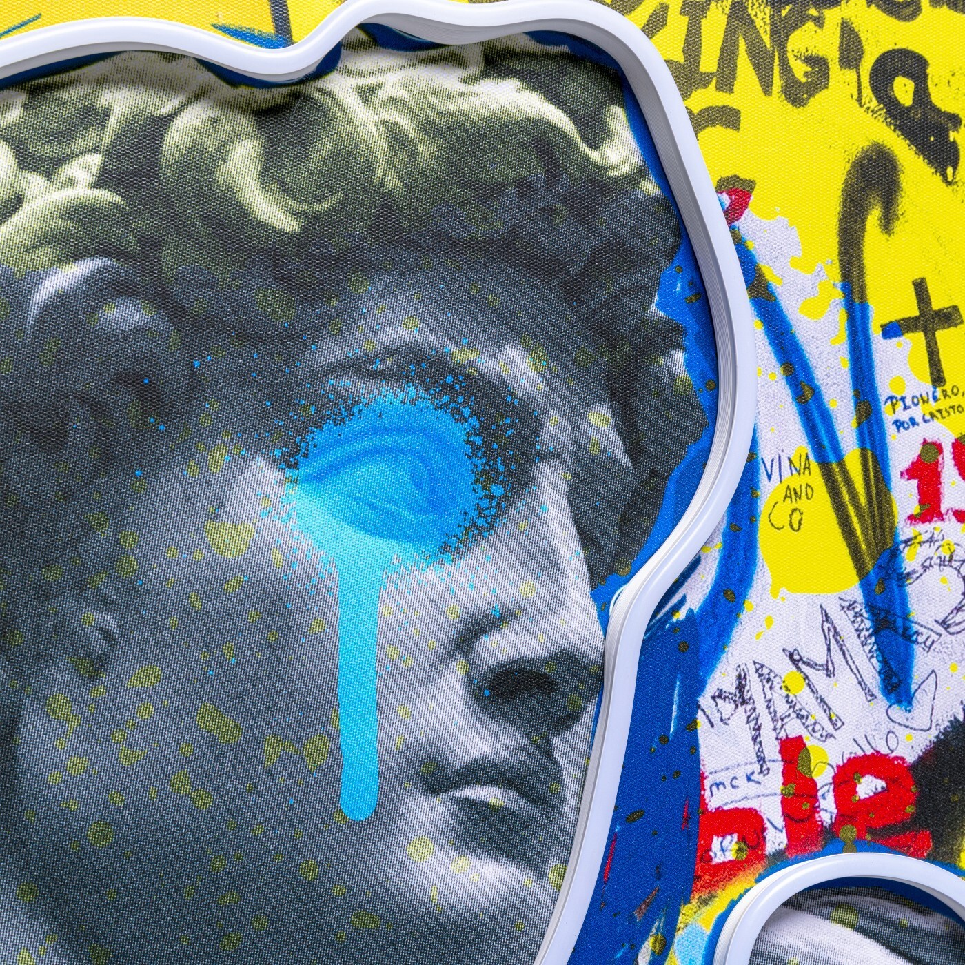Tableau LED David graffiti 60x80cm Kare Design