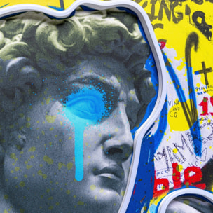 Tableau LED David graffiti 60x80cm Kare Design