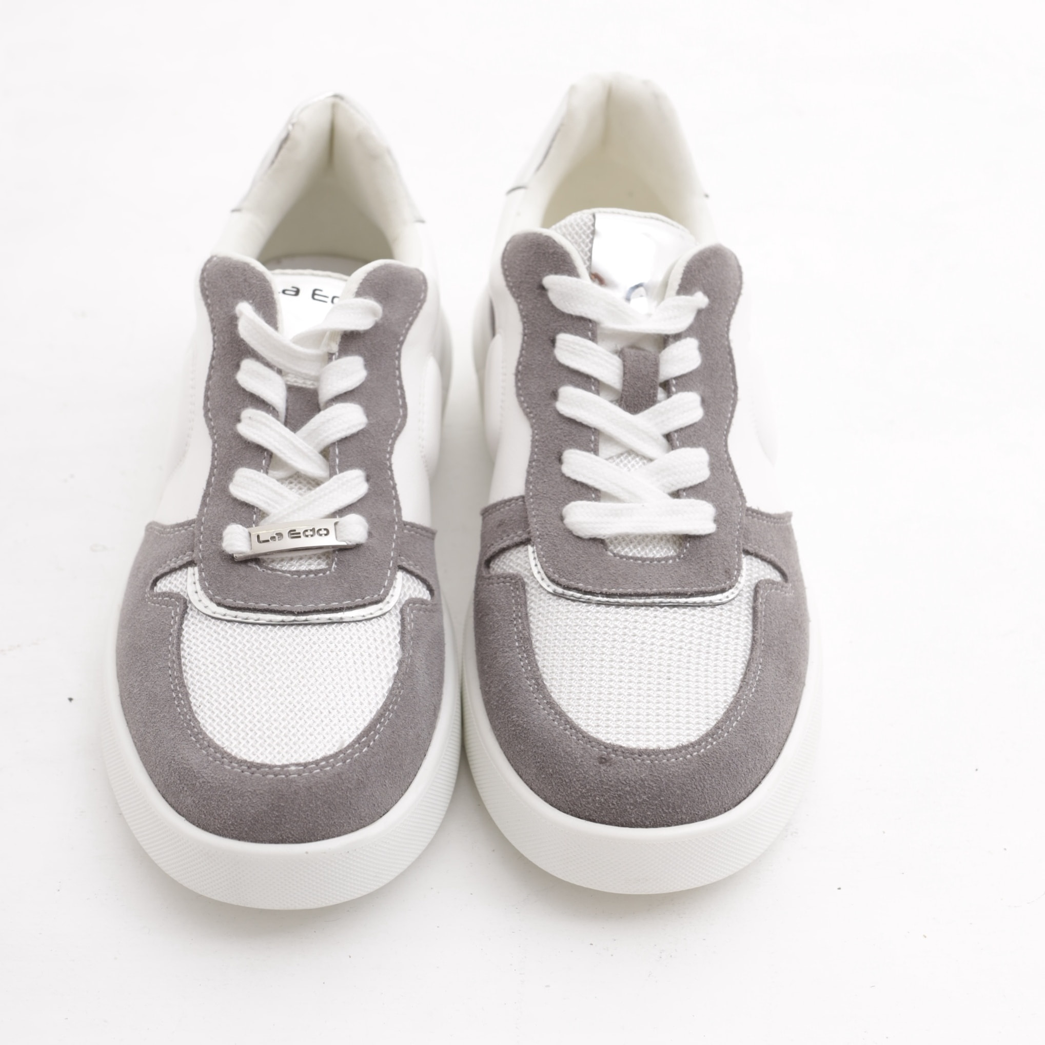 SNEAKERS LOW CHOCOLA' BIANCO/GRIGIO