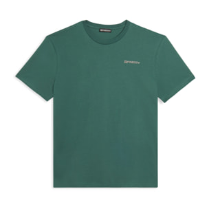 T-shirt basic in cotone con logo lato cuore