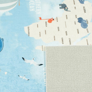 Tapis enfant tissé motif fresque CUBO