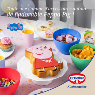 Lot de 2 bougies en cire personnages pour les anniversaires des enfants Dr. Oetker Peppa Pig
