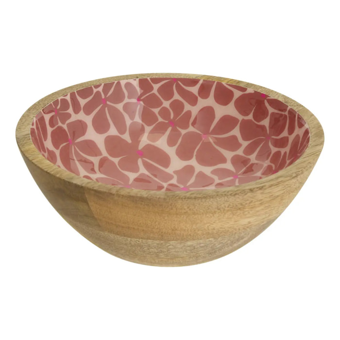 Saladier Inaya D19cm terracotta et manguier