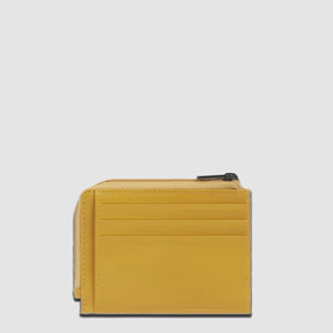 Piquadro Portamonete in pelle con porta documenti e carte di credito con protezione RFID