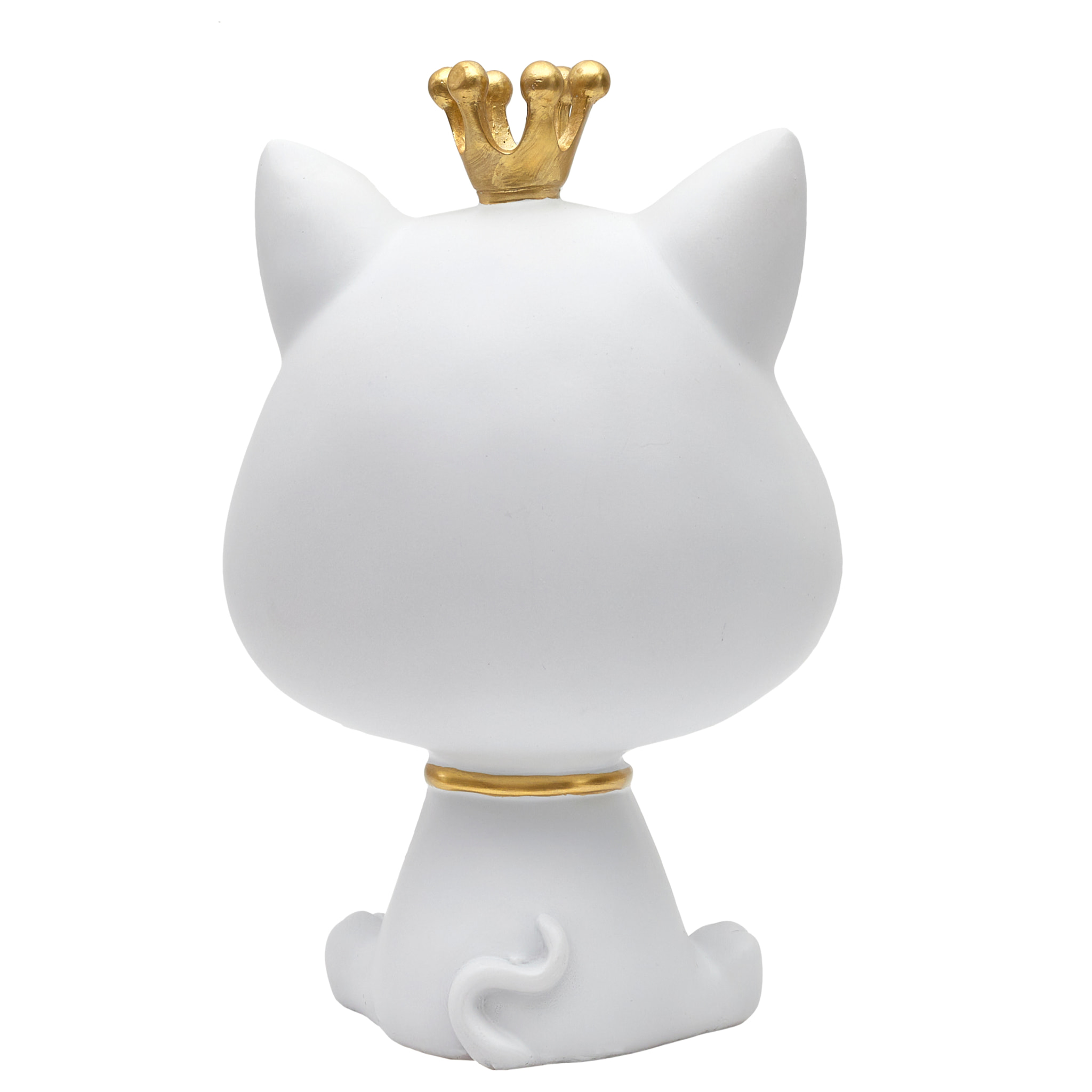 Statue Chat Blanc Vide Poche