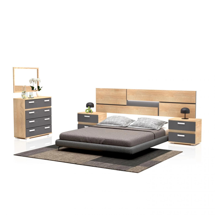 Dormitorio Ataneq Pure 4C Cambria - Grafito