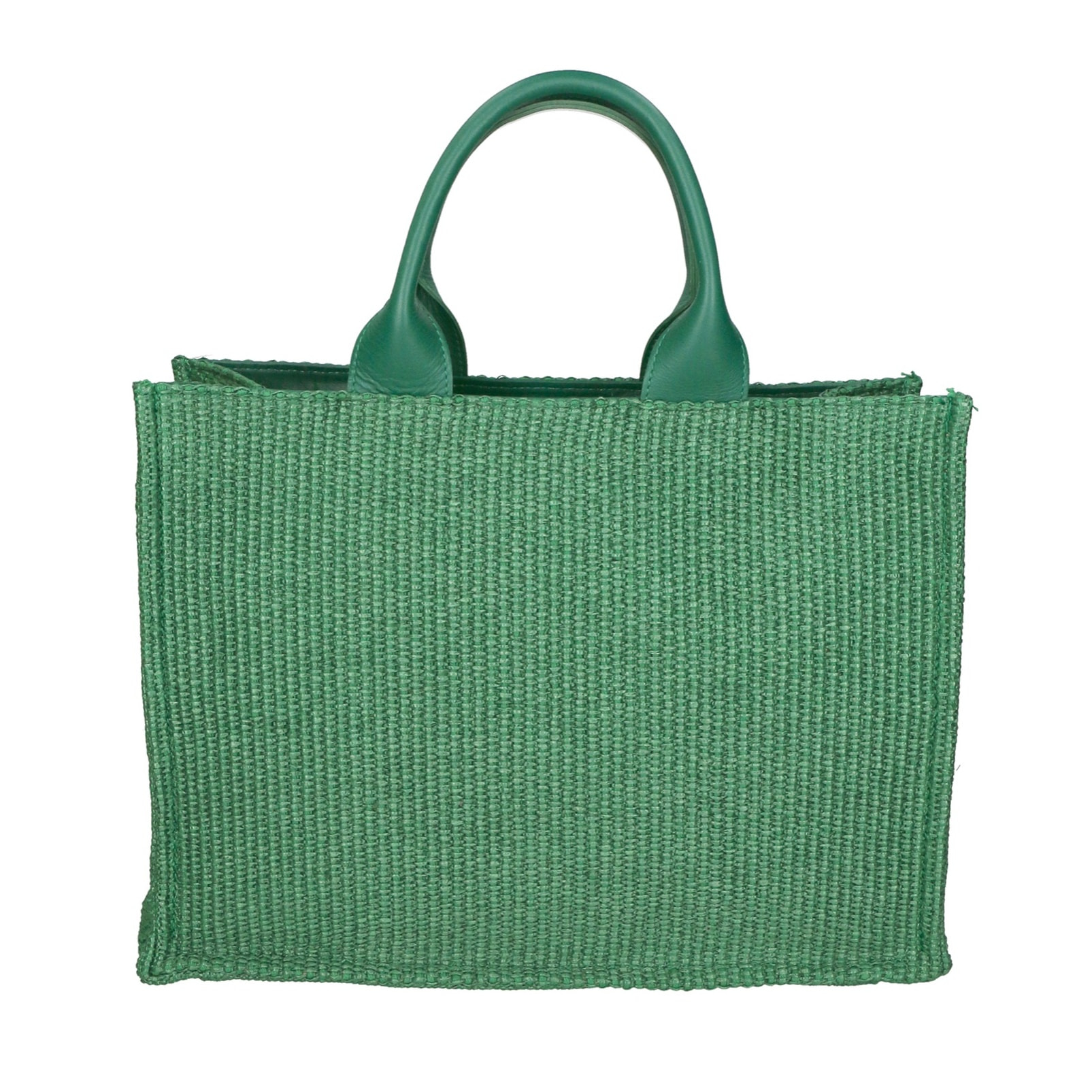 Borsa a mano da donna - Modello False - Misto pelle e tessuto - 31.0 x 41.5 x 15.5 cm