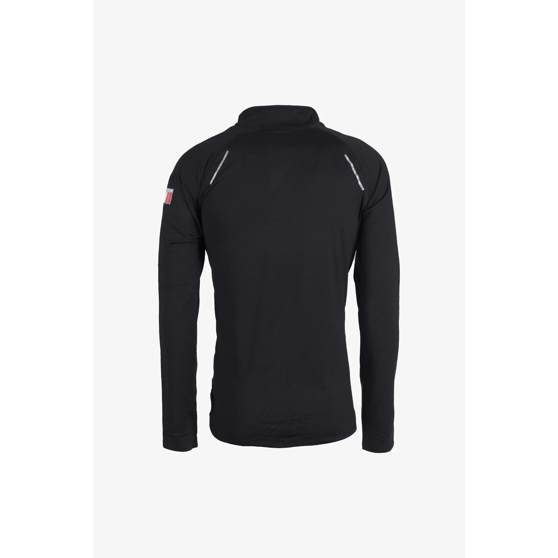 Felpa Esercito a maniche lunghe con zip sport nera uomo