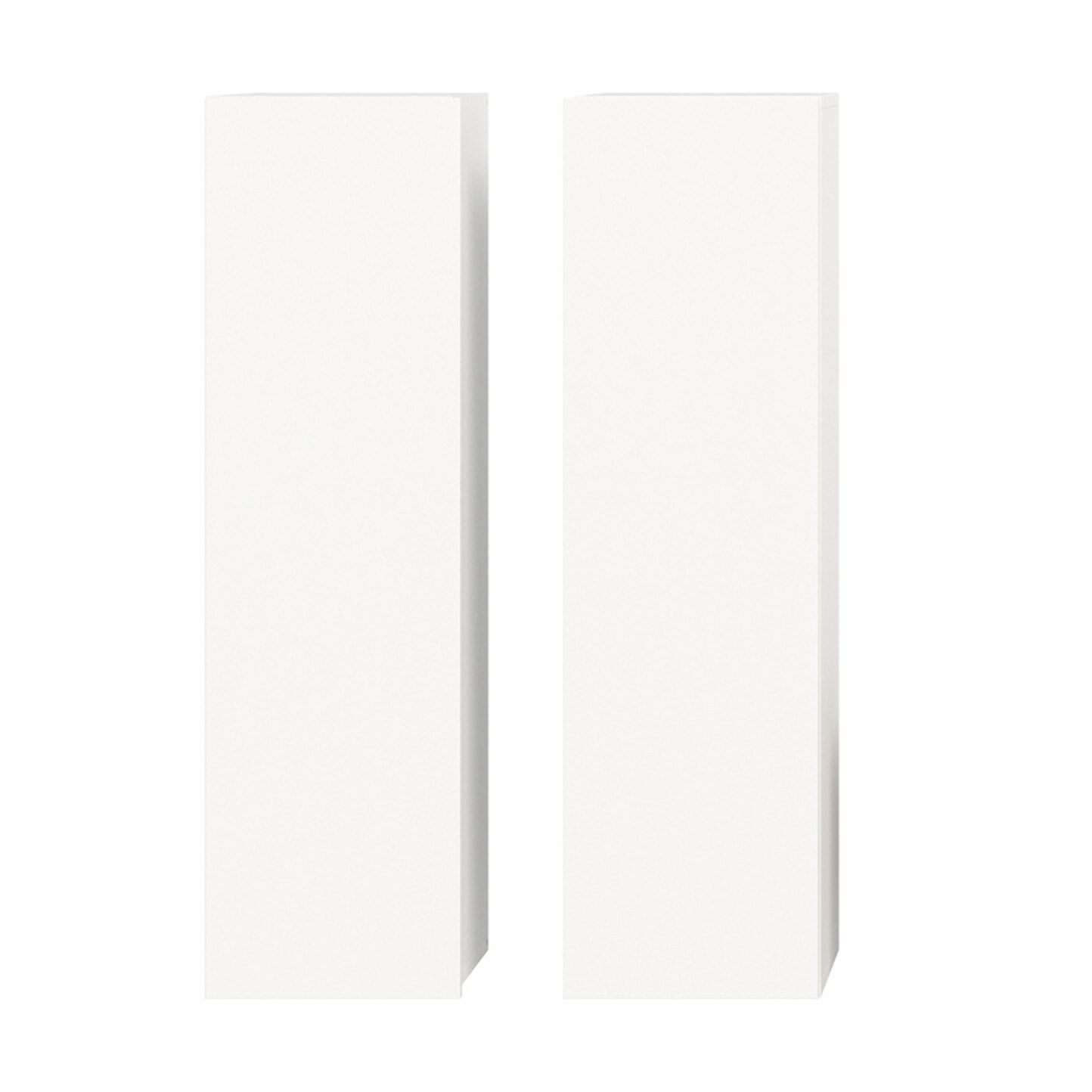 Ethan – 2 armoires murales – blanc - 110 cm - Bois / Blanc