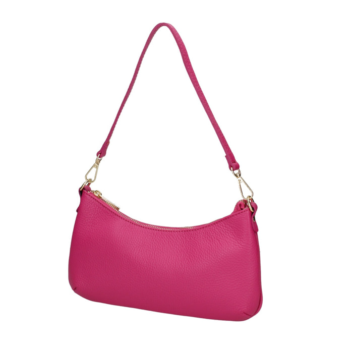 Borsa a spalla da donna - Modello Oriane - Vera Pelle - 27.0 x 14.0 x 3.0 cm