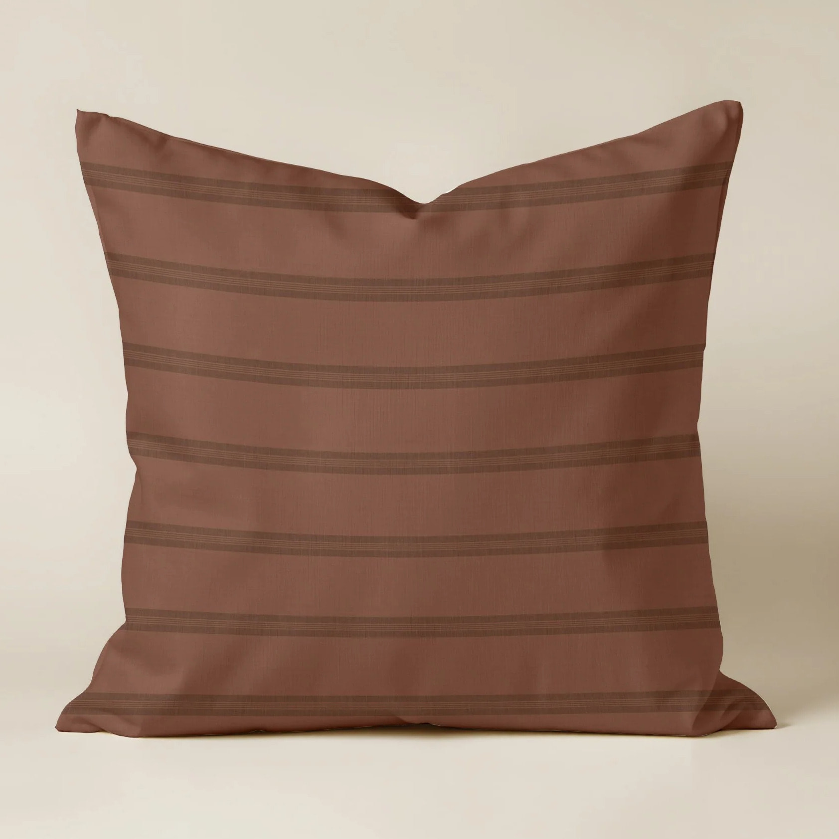 Housse de coussin Nua Terre cuite - 100% coton - Terre cuite - 50x50 cm