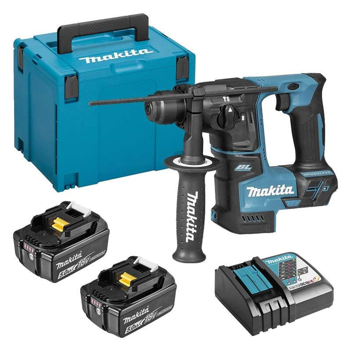 Perforateur SDS+ 10.8V Li-ion MAKITA - Ø16mm - 2 batteries + 1 chargeur rapide + malette transport - HR166DSMJ