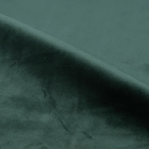 Lit double 140x190 cm en velours vert et pieds doré - Gala