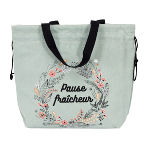 Lunch Bag Sac Fraicheur En Tissu 29x30cm
