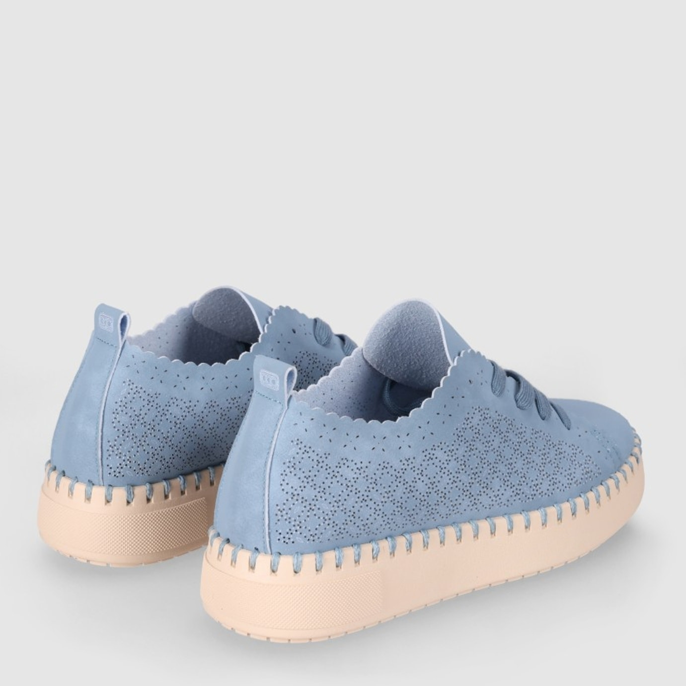 Zapatos de Piel Sintética - Jeans - Tacón: 4 cm